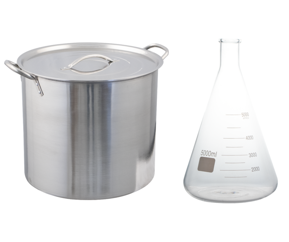 Erlenmeyer Flasks on Electric Stovetop? Yeast Starters Using the Double  Boiler Method